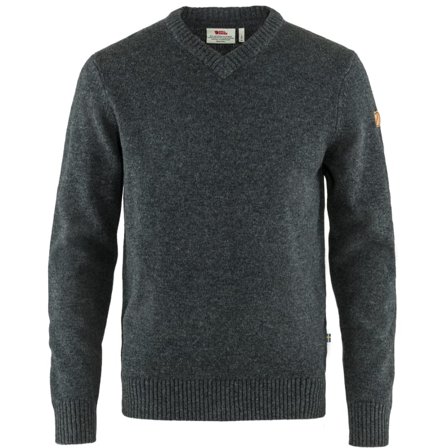 Fjällräven Men's Övik V-neck Sweater Men long-sleeved sweaters Grey M