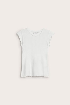 Kappahl | Top pointelle Offwhite M | Offwhite
