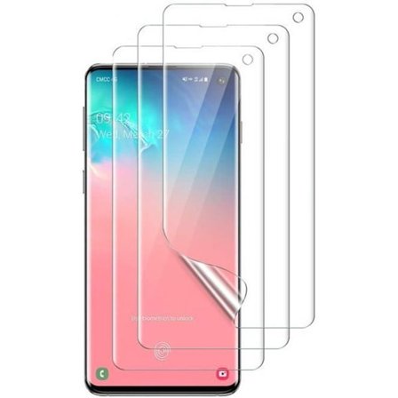 Skärmskydd - PHONILLICO - Samsung Galaxy S10e - 3 Plastfilmer - Repellerande mot repor - Inkurvad