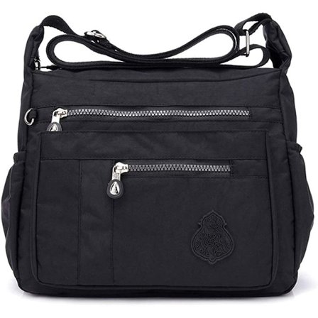 Naisten crossbody-laukku, vedenpitävä nylon olkalaukku, kevyt laukku