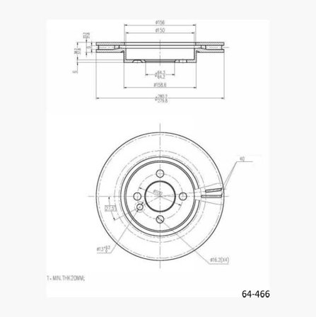 Bromsskiva - Biltema