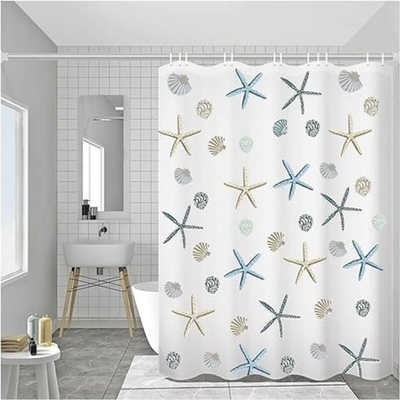 Duschdraperi, 200*220 cm vattentät duschdraperi mot mögel