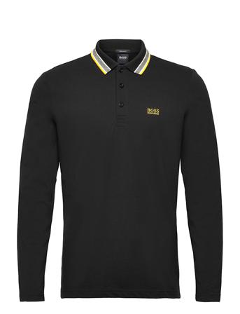 Plisy Polos Long-sleeved Svart BOSS