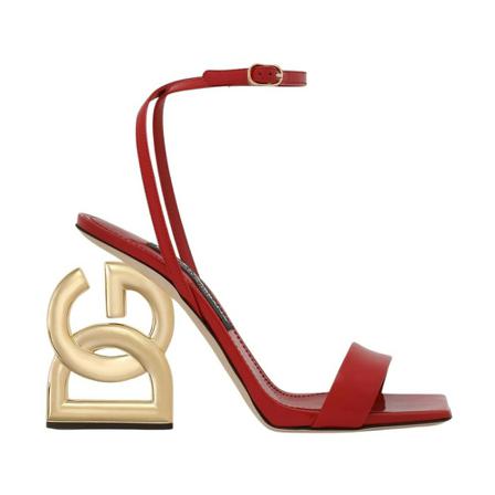 Dolce & Gabbana High Heel Sandalen , Rood , Dames , Maat: 40 EU