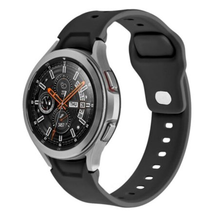 Galaxy Watch Silikonarmband 20mm 4/5 40/42/44/45mm Svart