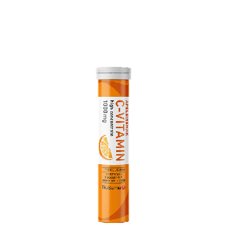 BioSalma Vitamin C 1000mg 20 brusetabletter Appelsin
