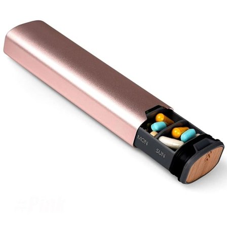 7 Day Weekly Pill Organizer Reise Pilleboks ROSA