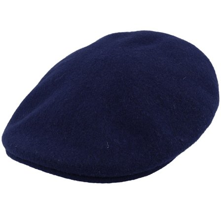 Jaxon & James - Blå flatcap Keps - Classic Wool Navy Blue Flat Cap @ Hatstore