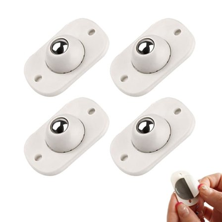 4-pak - Selvklebende hjul / Møbelhjul - Mini Multifarget