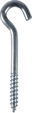 ESSVE 520196 Lampkrok 75 mm, blankförzinkad 12-pack, Infästning