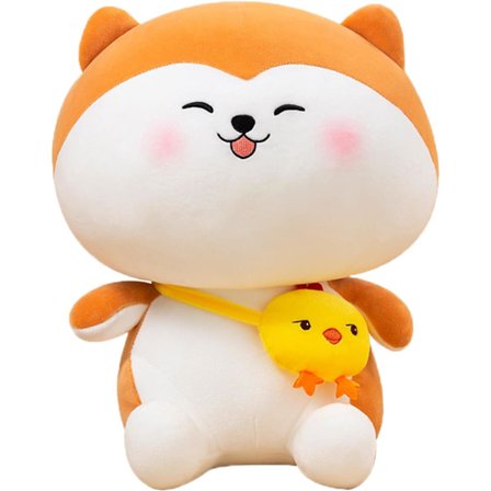 Anime Shiba Inu pehmolelu söpö hymyilevä koira tyttölapsi Anime Merch Niskatyyny Pehmeä Shiba Inu pehmolelu Muistivaahto PP