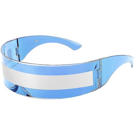 80'er Futuristic Visor Cyber Solbriller Mænd Kvinder Futuristic Punk Style Cosplay