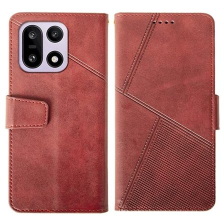 IDEWEI OnePlus 15 5G Plånboksfodral Calf Texture Konstläder - Röd