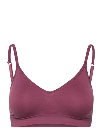 Lucia Bra Top Solid Lingerie Bras & Tops Soft Bras Tank Top Bras Vaaleanpunainen Missya