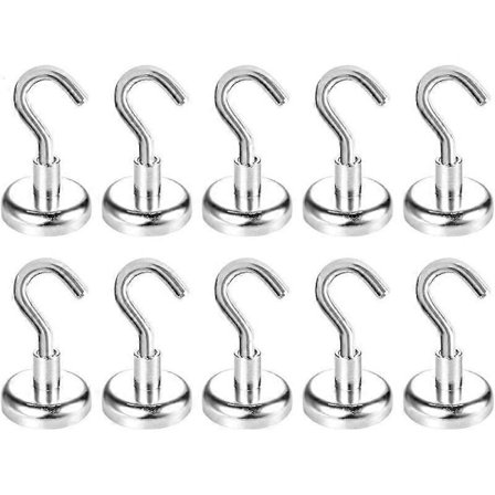 Magnetiska krokar, 22 kg Superstarka Neodym Magnetkrokar 25 mm Magn (FMY)