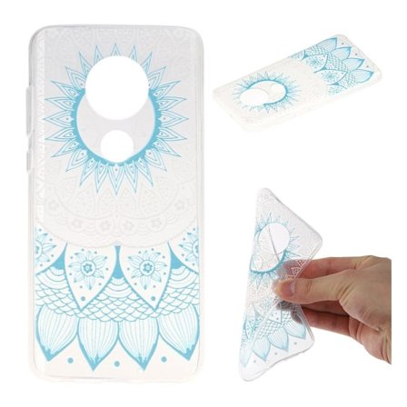 Deco Motorola Moto G7 Plus cover - Blå Mandala