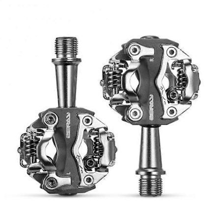 1/2 ST MTB Mountainbike Självlåsande Pedaler Cykling Clipless Pedaler Aluminiumlegering SPD CR-MO Pedaler Mtb Pedaler Cykelpedaler