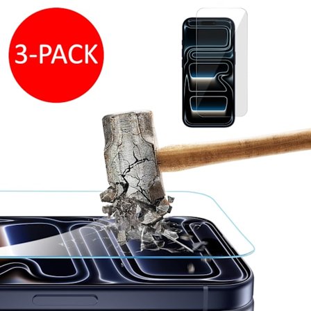 3-Pack Iphone 17 Pro Max skärmskydd härdat glas premium