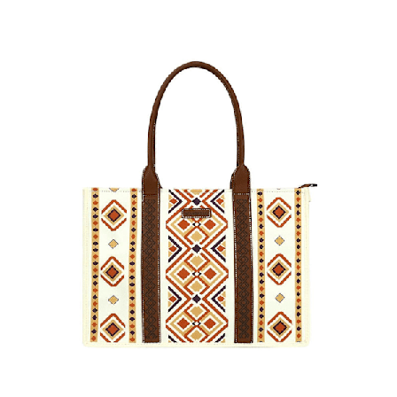 Wrangler Tote Bag Western Vesker for Kvinner Skulderveske Boho Aztec Håndvesker NY, 100% Ny