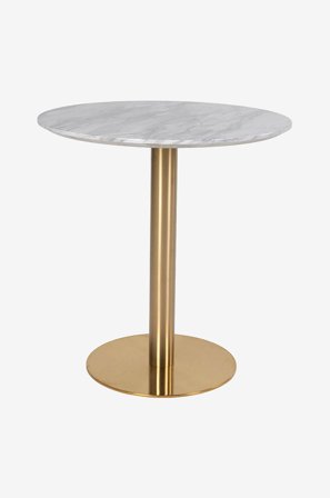 House Nordic - Spisebord Tucson, Ø 70x75 cm - Hvit - Spisebord - Fra Homeroom