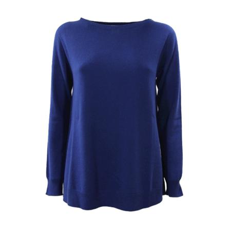 Kangra, Round-neck Knitwear Blauw, Dames, Maat:XS