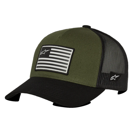 Kappe Alpinestars Flag Grün/Schwarz Einheitsgröße
