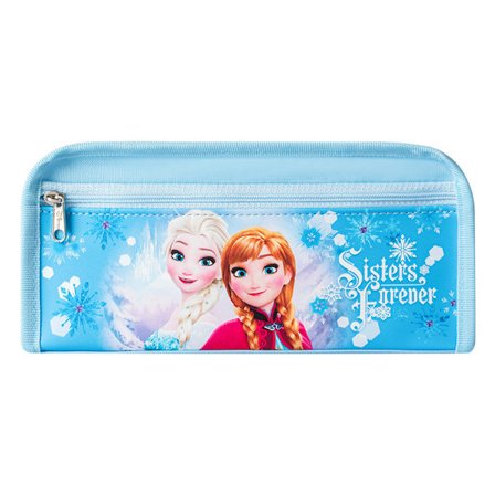 Barnes tegneserie Spider-Man penal for grunnskoleelever, dobbelt lag stor kapasitet penal blå - Frozen Blue - Frozen