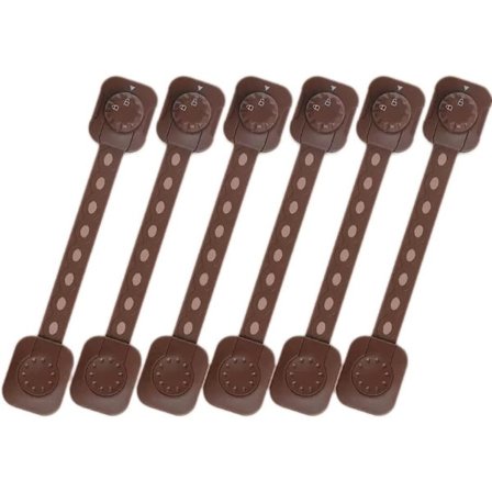 6 stk. skuffelås børnesikring skuffespænde babysikring skabsdør køleskabsbeskyttelse skabsdørspænde babyspænde skabssikkerhedslås (farve