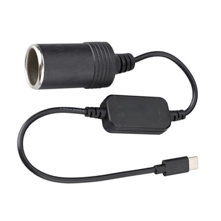 Køretøjsstrømomformere USB C til 12V cigarettænderadapter til elektronik
