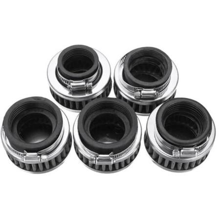 2kpl Moottoripyörän muokkaustarvikkeet 110 125 150 200 250CC sylinterimäinen ilmansuodatin ilmanpuhdistin, (45mm)