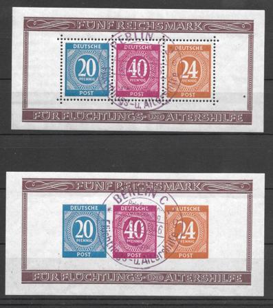 Tyske lokal 1946 - AFA 27A-27B - Stemplet