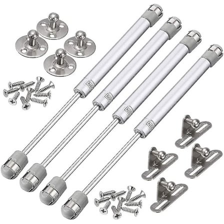 4 stk. Gasstøddæmper 100N Hydrauliske Hængsler Gasstøddæmpere Gasstøddæmper Hydraulisk Møbel Luftfjeder Køkken Hydraulisk Til Løft Dør Skab 