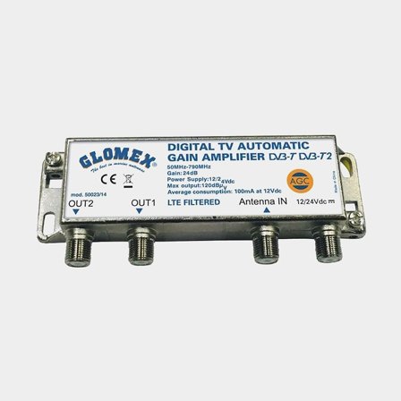 Glomex antennförstärkare automatisk 12/24V