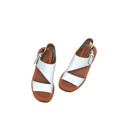 Celine Vintage Pre-owned Sandales Hvid, Dame Vintage Sko, Størrelse: 37 EU