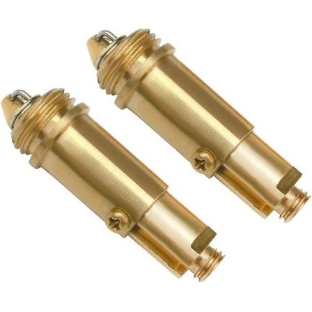 Udskiftnings-Pop Up Click Clack Fjeder Messing Prop Bolte til Badeværelse Køkken (2 stk, Guld)