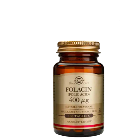 Solgar Folsyra 400 mcg 100 tabletter