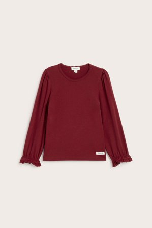 Kappahl | Top med blondekant | Rød