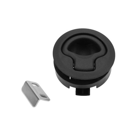 Dæk luge lås 2in indlejret rum flush træk slam lås rund til yacht båd dør skab