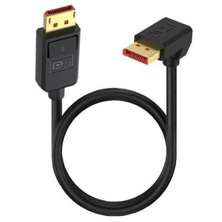 1,2 m DisplayPort 2.1 till Uppvinklad DP2.1 Förlängningskabel 54 Gbps 16K 30Hz Videosladd