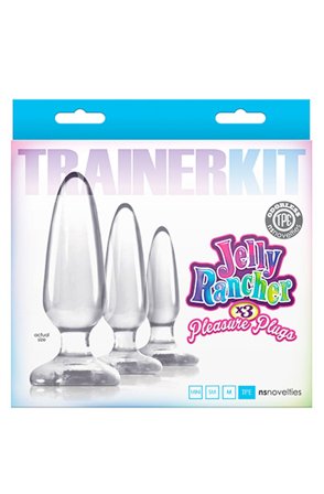 Kjøp NS Novelties Jelly Rancher Butt Plug Trainer Kit Clear - Anaplugger pakke | God pris