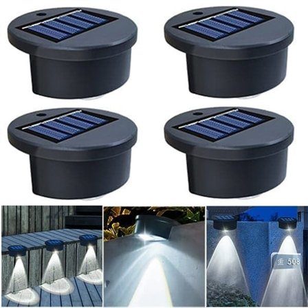 4/8/12/16/20-pak solcellelamper udendørs – Vandtætte LED-lamper til trapper & ved poolkant_OF