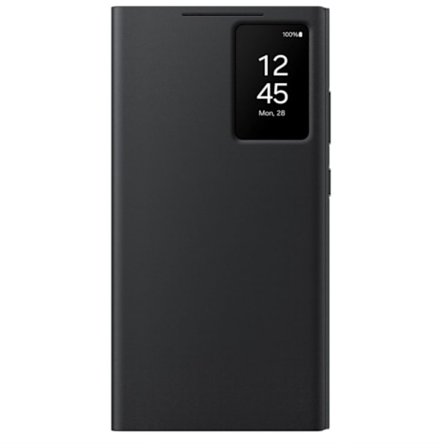 S22 Ultra S-View Plånboksfodral, Skyddande skal med smart liten skärmvisning, Fingertryckskontroll, Slimmad design, Kortficka