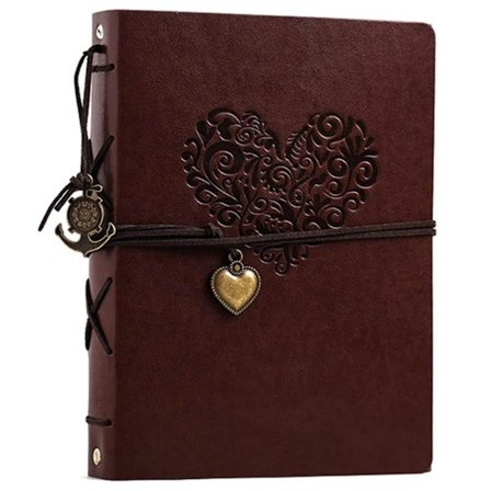 Fotoalbum Vintage Lær Skrapbok Bryllupsjubileumsgave