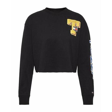 Tommy Jeans Long sleeve t-shirt Sort, Dame