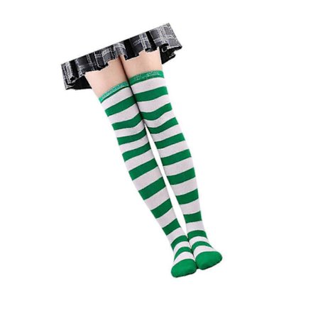 1/2/3/5 Stripete Sokker Komfortable Lårhøye Sokker For Kostymefest