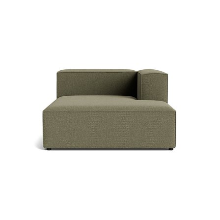 Lissabon XL Chaiselong, Højrevendt - Nordic Grøn - 130x170x72cm - Holdbar Kvalitets Sofa med blødt stof & Ramme af Krydsfiner - Modulsofa