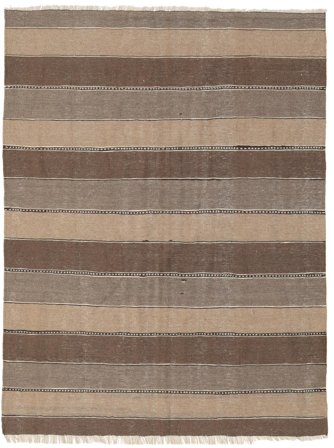 Kilim Rug 145X195 Brown/Orange Wool, Persia