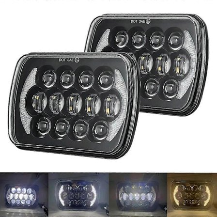 2 kpl 5X7 7x6 tuuman suorakulmaisia LED-ajovaloja DRL Kirkkaimmat Yhteensopiva Jeep Cherokee XJ Truck toyota Pickup MR2 Celica Supra Nissan 240SX-