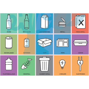 Resirkuleringsklistremerke Hyk