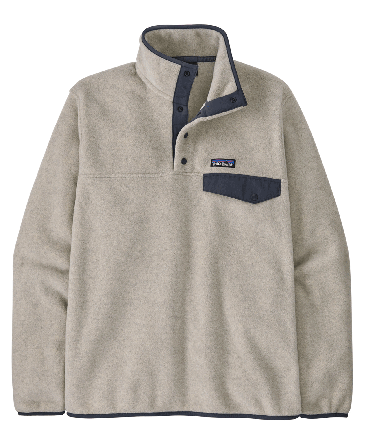 Patagonia M's LW Synch Snap-T P/O Oatmeal Heather w/Smolder Blue